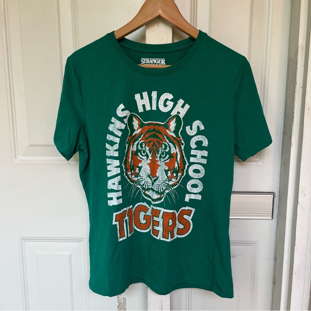 Stranger Things Hawkins High School Tigers Official Merch Shirt!